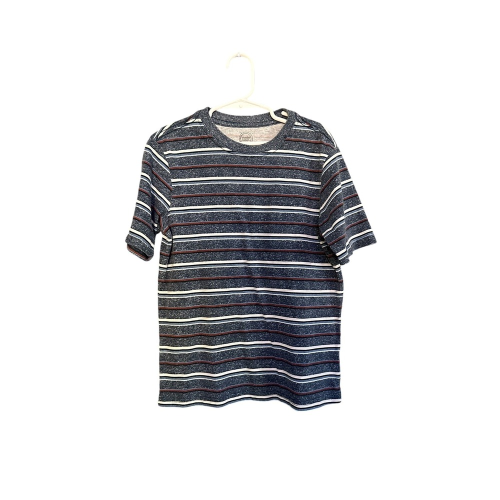 Wonder Nation Blue Striped Boys T Shirt Size Medium 8